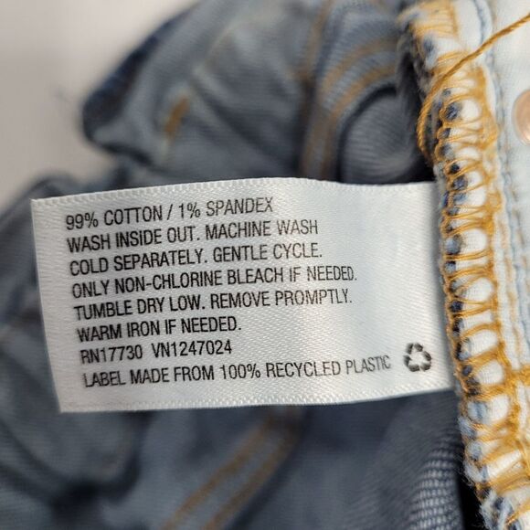 PAPER BAG shorts waist high rise bermuda cut off denim 12 - Picture 6 of 11